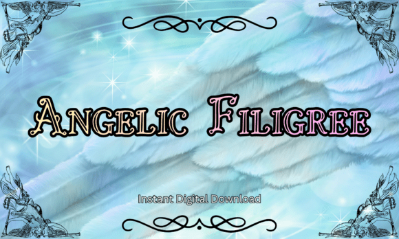 Angelic Filigree: A Heavenly Font for Elegant Editorial Design