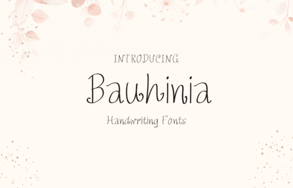 Bauhinia: A Sweet and Friendly Handwritten Display Font
