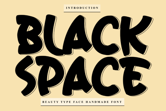 Black Space: A Handwritten Font for Editorial Elegance