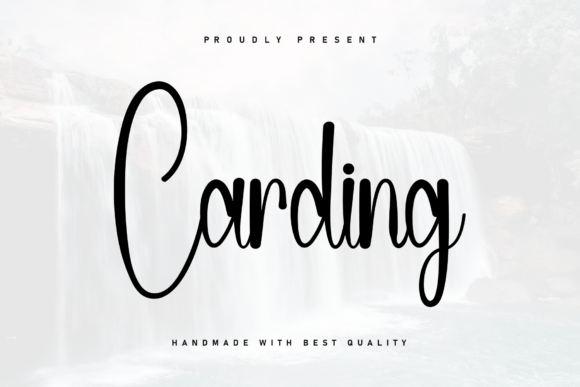 Carding: A Premium Script Font for Editorial Elegance