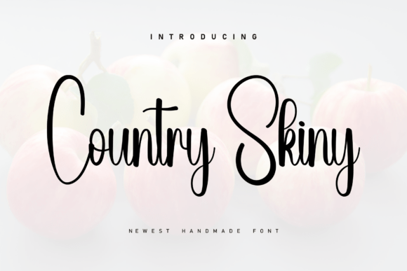 Country Skiny: A Handwritten Font for Creative Branding