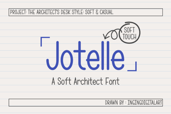 Discover Jotelle: A Soft Architect Font for Elegant Publishing