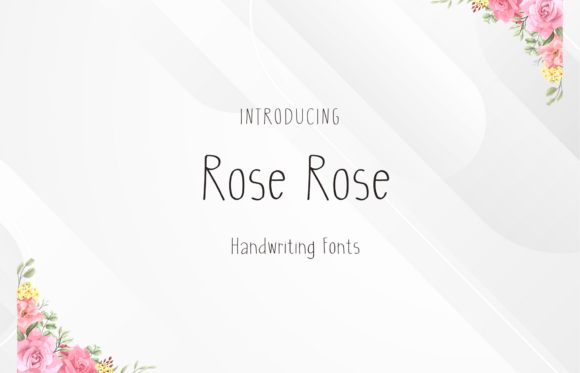 Discover the Charm of Rose Rose: A Sweet Handwritten Font