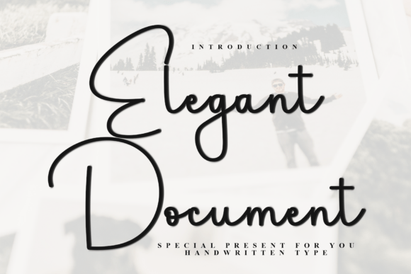 Elegant Document: A Festive Font for Editorial Charm