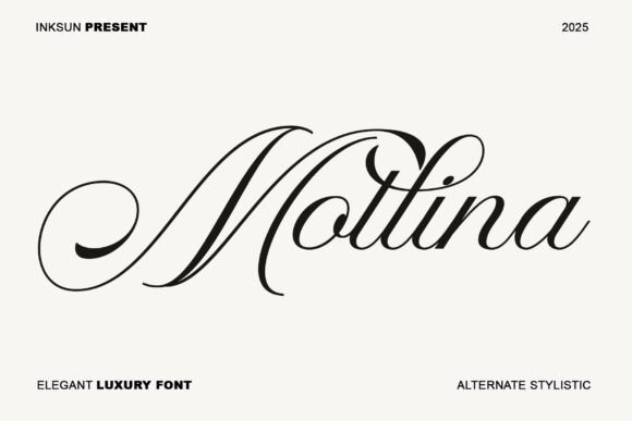 Elevate Your Craft with Mollina: A Luxurious Script Font