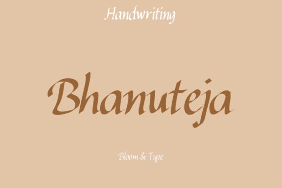 Enhance Your Brand with Bhanuteja: A Versatile Serif Font
