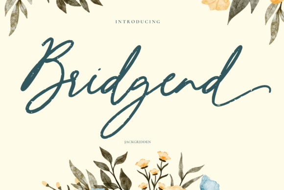 Enhance Your Campaigns with Bridgend: A Bold Script Typeface