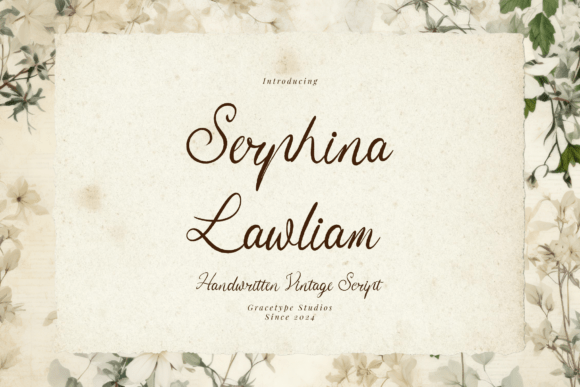 Enhance Your Editorial Design with Serphina Lawliam Font