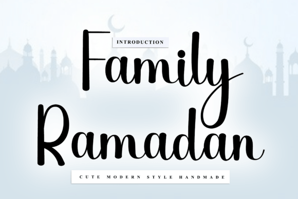 Family Ramadan: A Charming Handwritten Font for Crafters