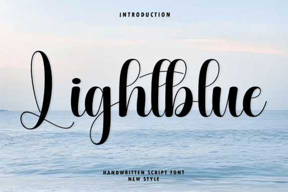 Lightblue: A Modern Script Font for Elegant Web Design