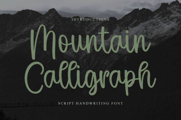 Mountain Calligraph: A Stylish Script Font for Web Design
