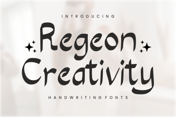 Regeon Creativity: A Bold Brush Script for Web Design
