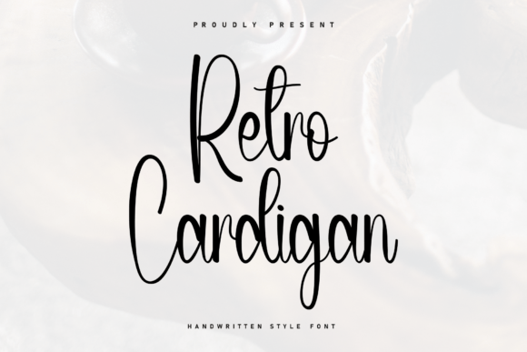 Retro Cardigan: A Handwritten Font for Editorial Charm