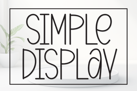 Simple Display: A Modern Minimalist Typeface for Clean Campaigns