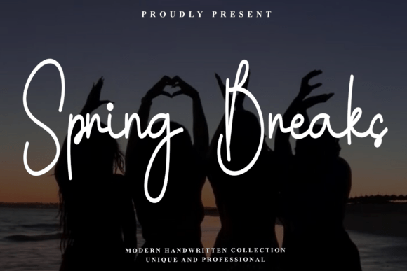 Spring Breaks: A Premium Script Font for Modern Web Design