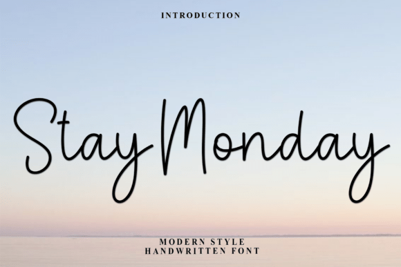 Stay Monday: A Graceful Font for Editorial Design
