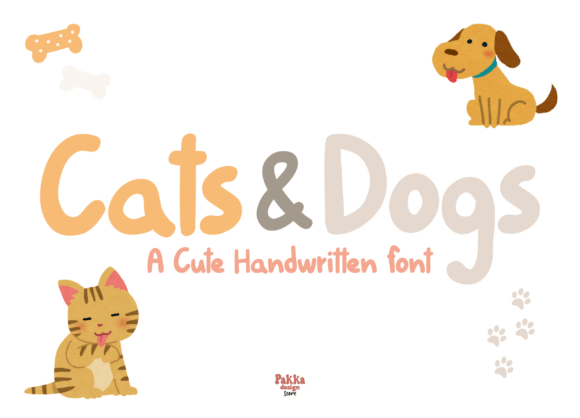 Transform Your Brand with Cats and Dogs Handwritten Font