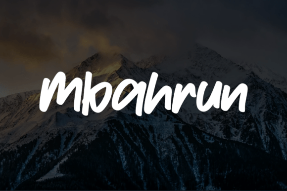 Transform Your Brand with Mbahrun: A Modern and Elegant Font