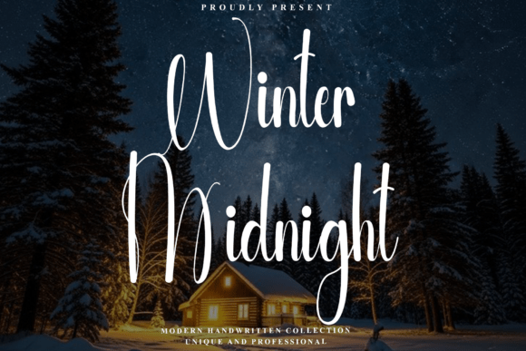 Winter Midnight: A Crisp and Elegant Handwritten Font